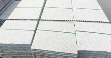 营口芝麻白毛板，石材毛板