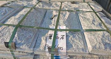 营口芝麻白蘑菇石，自然面