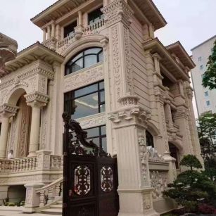 营口黄金麻别墅外墙异形定制