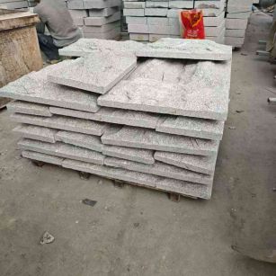 营口芝麻白蘑菇石，自然面