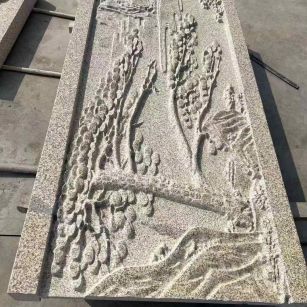 营口黄金麻别墅雕刻版 别墅私人定制