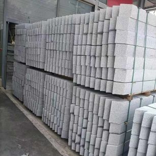 营口芝麻白树围石 树池