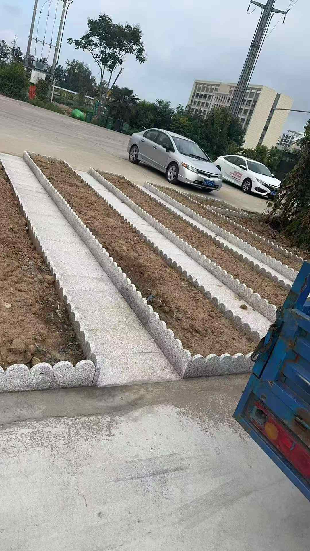 营口芝麻白花边石