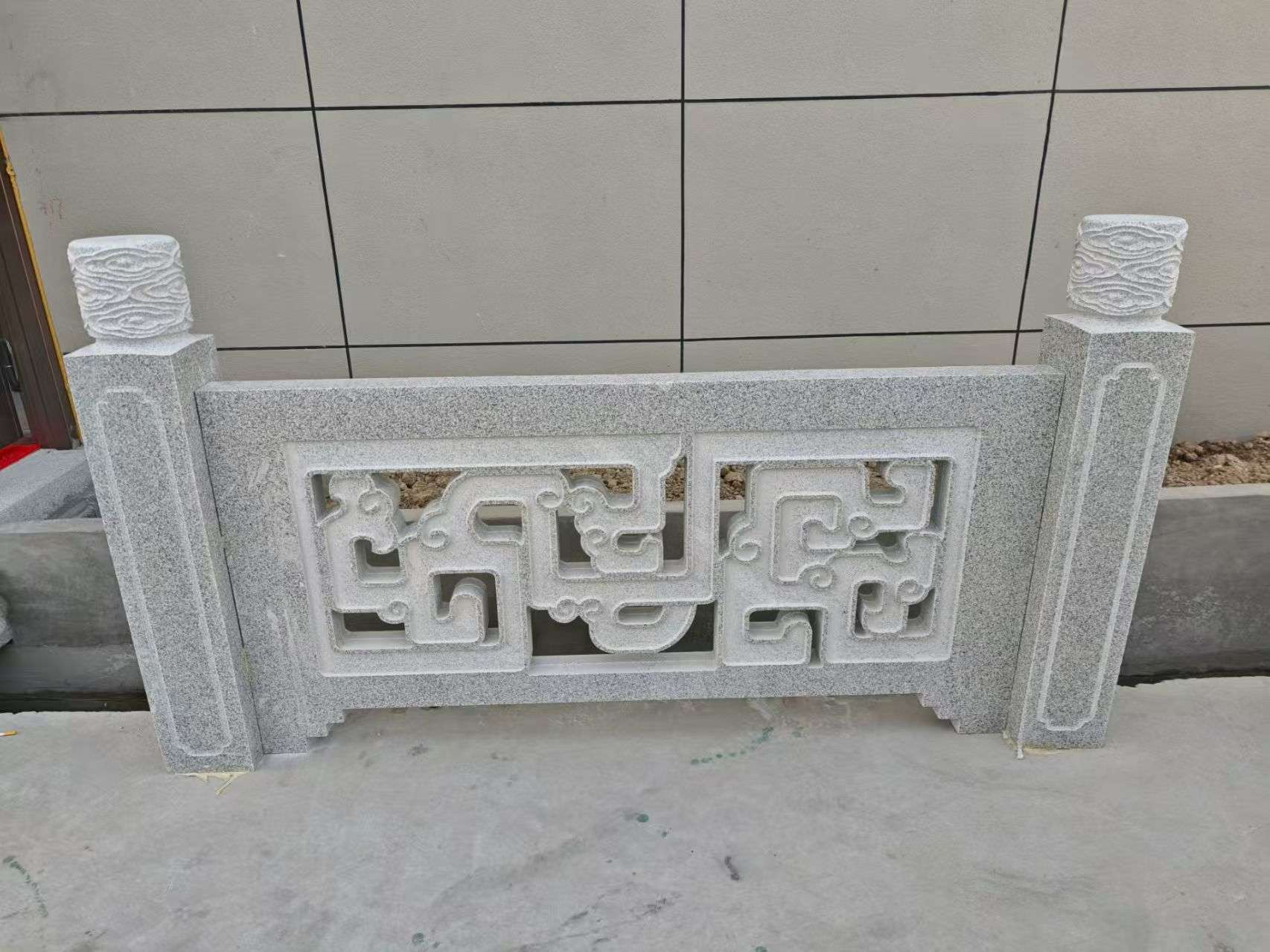 营口芝麻白河道栏杆 桥栏杆
